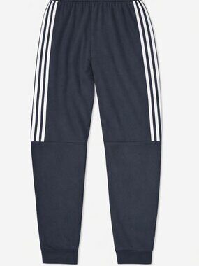 ADIDAS BLACK WHITE STRIPED SWEATPANTS MEDIUM